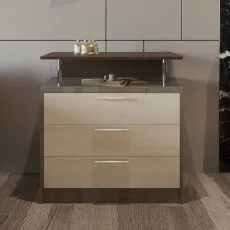 Комод PS КТВ-80 (78 см) с 3 ящиками, Trufel /Chamonix deschis Комод PS КТВ-80 (78 см) с 3 ящиками, Trufel /Chamonix deschis