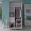 Dulap-cupeu Bafimob DX-100 cu imprimare foto pe o usa, 100x220x60 cm,, Wood Cortona