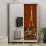 Dulap-cupeu Bafimob DX-160 cu imprimare foto pe o usa, 160x220x60 cm,, Wood Cortona