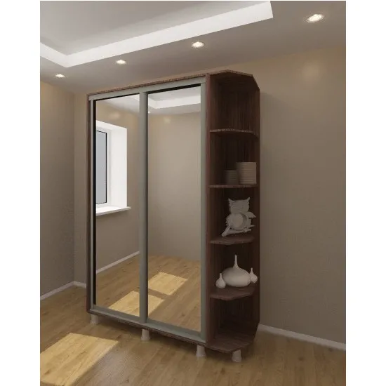 Etajera unghiulara PS D-30 (30 cm) pentru un dulap, Wenge