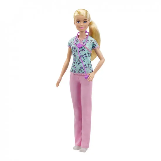 Barbie GTW39 Кукла Кем быть? Медсестра, 30 см