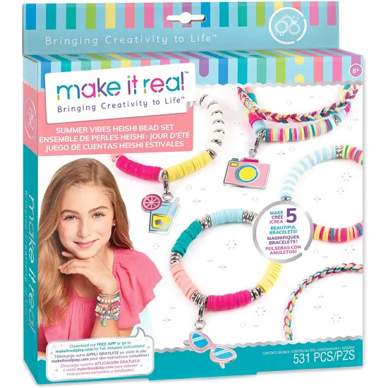 Make it real 1317M Set de creatie Summer Vibes Heishi Bead Bracelets