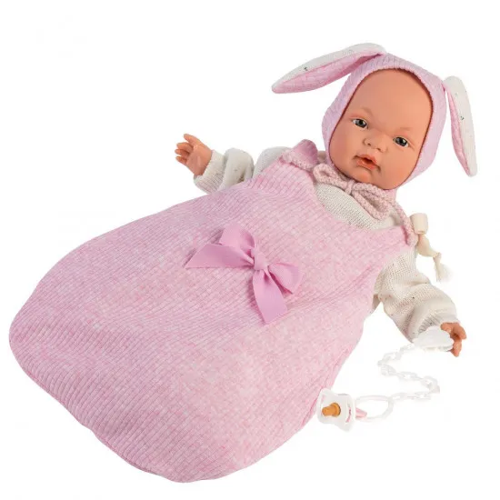 Llorens 38942 Papusa Joelle спальном мешке, 38 cm