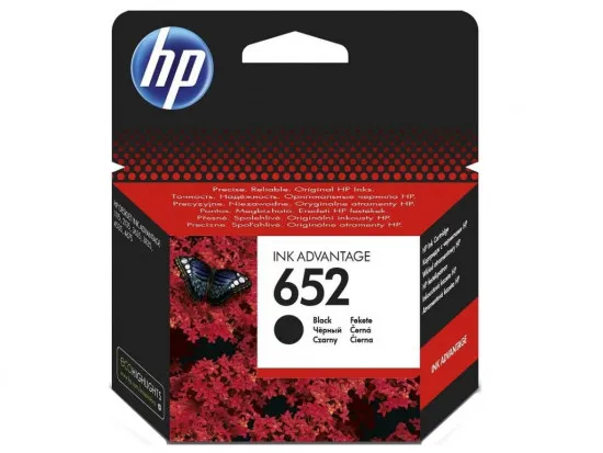 Картридж HP F6V25AE (№652) Black Оригинальные