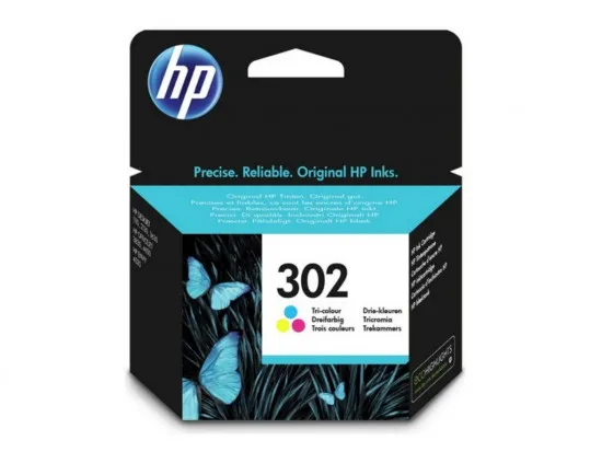 Set de cartușe original HP F6U65AE 302 (Cyan)