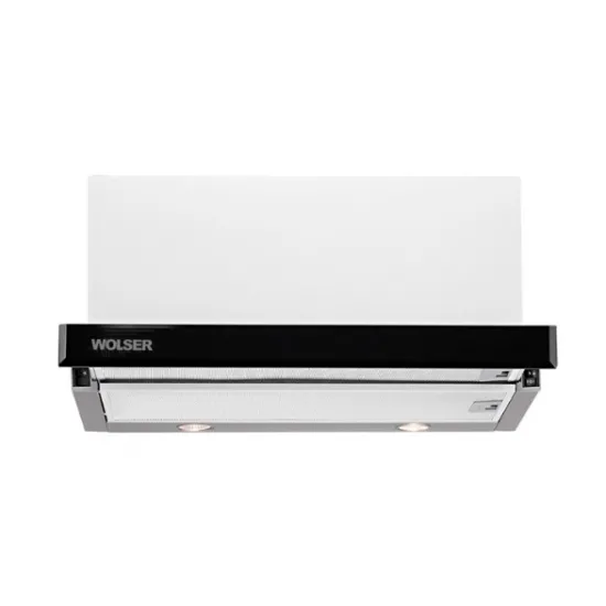 Hotă Wolser WL-60 FG IX BL, Inox/Black