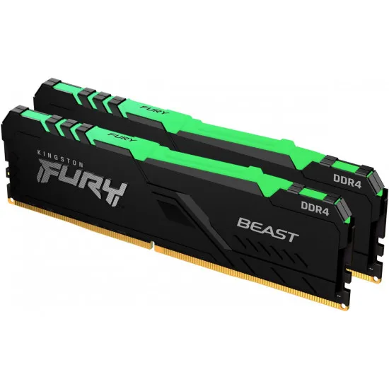 Modul de memorie 32 GB DDR4-3600 MHz Kingston FURY Beast RGB (KF436C18BBAK2/32)