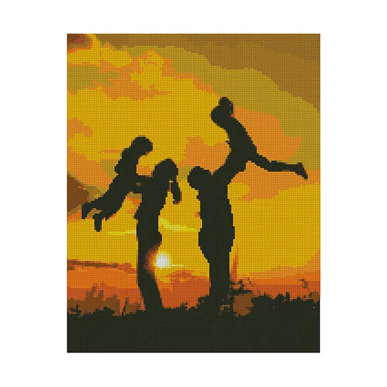 Strateg FA40806 Mozaic cu diamante Familia fericita