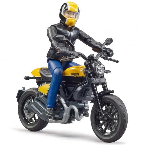 Bruder 63053 Motocicleta Ducati Scrambler Cu Motociclist
