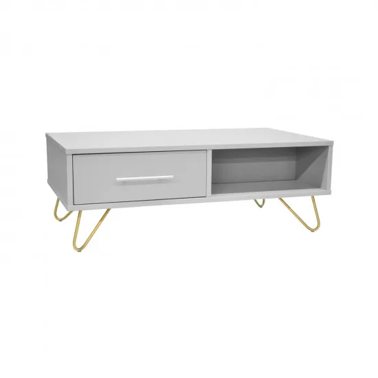 Столик журнальный Decoprim Mia cu sertar, 100x55 см, White