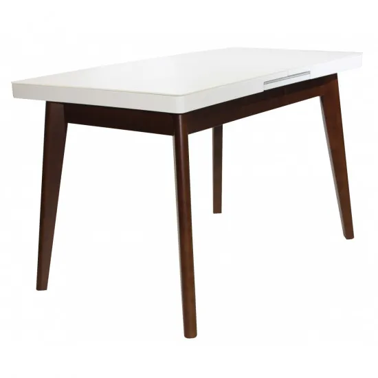 Masă pentru bucătărie DP MG-A06, White/Brown