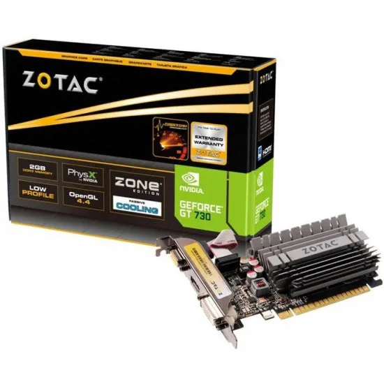 Placă video Zotac GeForce GT 730 Zone Edition (2 GB / 64 bit)