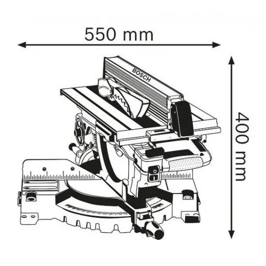 Пила дисковая сетевая Bosch GTM12JL (0601B15001)