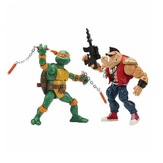 TMNT 81277 Набор фигурок Черепашки-Ниндзя Микеланджело против Бибопа