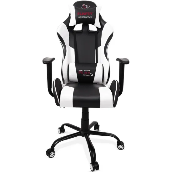 Геймерское кресло FunFit PlayerOne (2667), Black/White