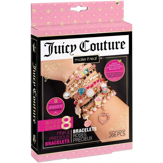 Make it real 4408M Set de creatie Juicy Couture Pink and Precious Bracelets