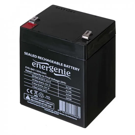Аккумулятор для резервного питания Gembird BAT-12V4.5AH, 12 В 4.5 Ач