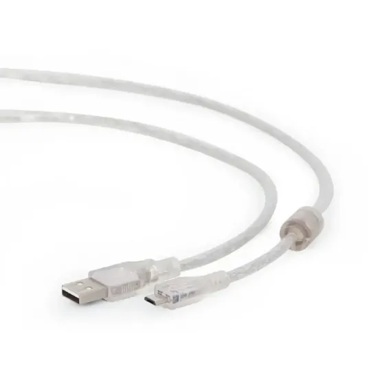 Cablu Cablexpert USB 2.0/micro-USB, Transparent (CCP-mUSB2-AMBM-6-TR)