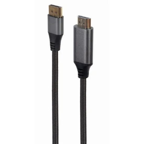 Cablu video Cablexpert DisplayPort (M)/HDMI (M), Black (CC-DP-HDMI-4K-6)