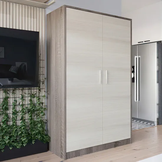 Dulap pentru haine Ш-120 (120 cm), Trufel /Chamonix deschis