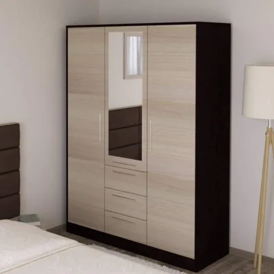 Шкаф для одежды PS Ш-120(3) зеркало (120 см), Wenge /Chamonix deschis