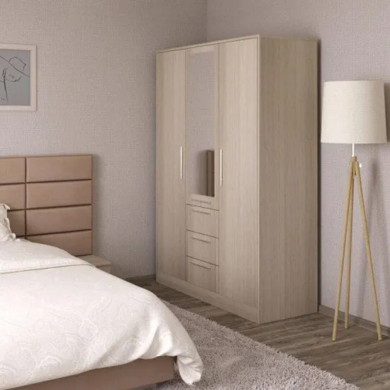 Dulap pentru haine PS S-140(3) (140 cm), Chamonix deschis