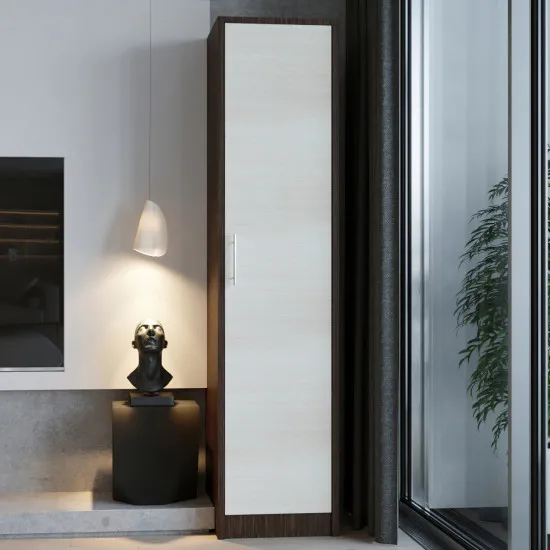 Шкаф пенал PS П-43 (43 см), Wenge /Chamonix deschis