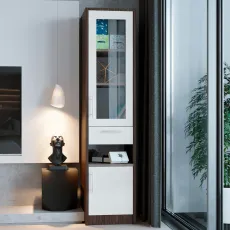 Dulap penal PS P-43(1) sticla (43 cm), Wenge /Chamonix deschis Dulap penal PS P-43(1) sticla (43 cm), Wenge /Chamonix deschis