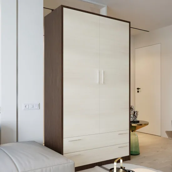 Шкаф для одежды PS Ш-120(2) (120 см), Wenge /Chamonix deschis