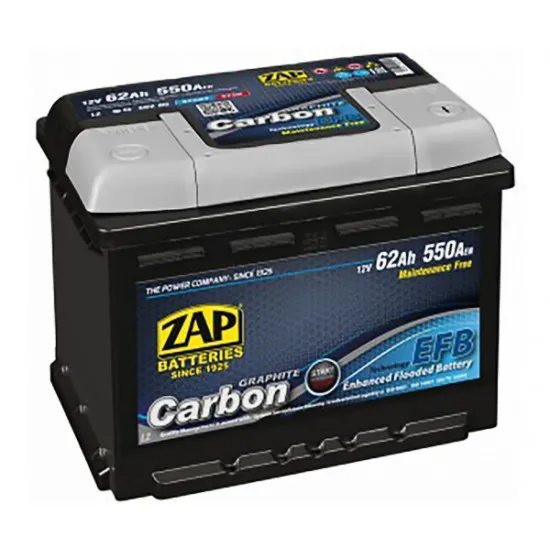 Аккумулятор 62 Ач Zap 62 Ah CARBON EFB