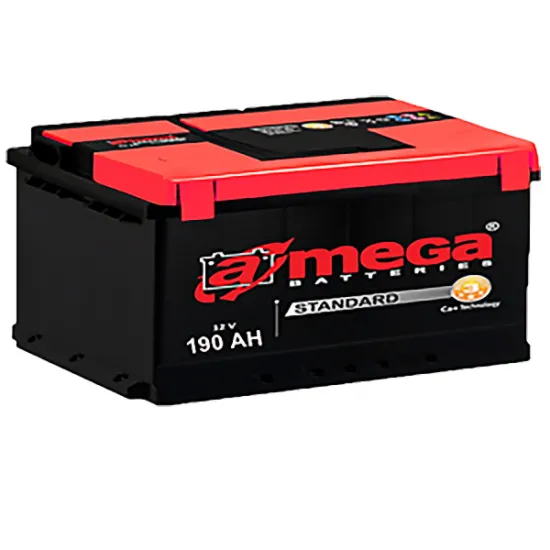 Baterie auto 190 Ah Amega Standard-190Ah + переходник
