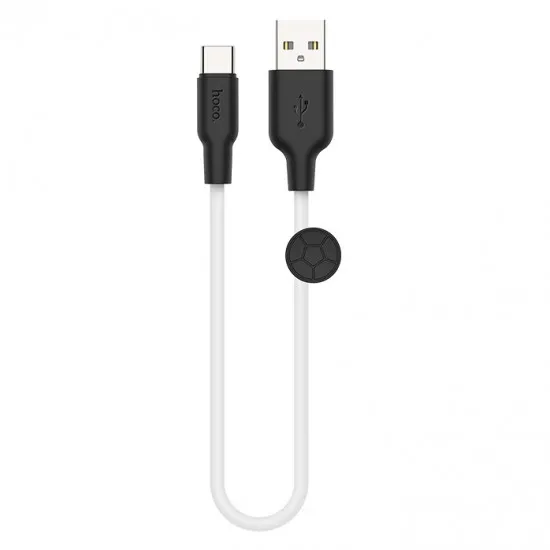 Cablu Hoco X21 Plus USB 2.0/micro-USB, Black/White