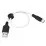 Cablu Hoco X21 Plus USB 2.0/micro-USB, Black/White