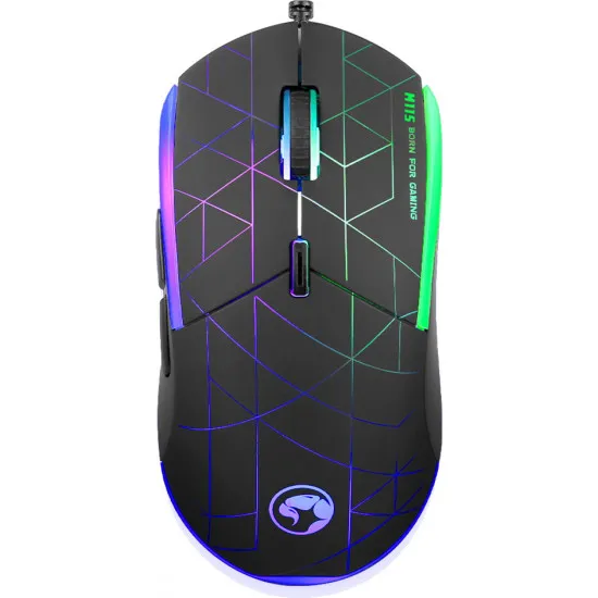 Mouse cu fir Marvo M115 Black