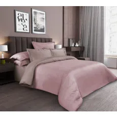 Lenjerie de pat Cottony Satin de Lux Mouve Inchis Uniton/Mocca Uniton (2 persoane EURO) Lenjerie de pat Cottony Satin de Lux Mouve Inchis Uniton/Mocca Uniton (2 persoane EURO)