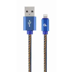 Cablu Cablexpert USB 2.0/Lighting, Blue (CC-USB2J-AMLM-1M-BL) Cablu Cablexpert USB 2.0/Lighting, Blue (CC-USB2J-AMLM-1M-BL)