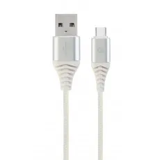Cablu Cablexpert USB 2.0/USB Type-C, Silver/White (CC-USB2B-AMCM-1M-BW2) Cablu Cablexpert USB 2.0/USB Type-C, Silver/White (CC-USB2B-AMCM-1M-BW2)