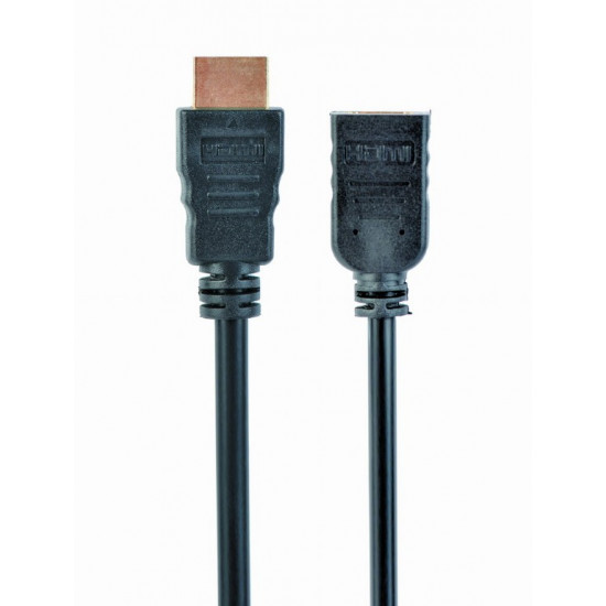 Cablu video Gembird HDMI (F)/HDMI (M), Black (CC-HDMI4X-6)