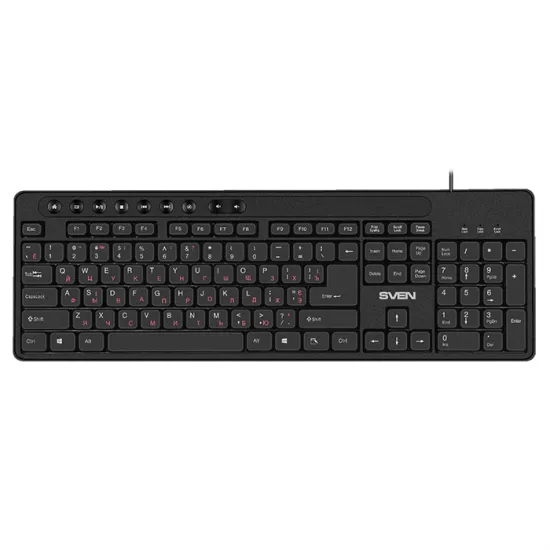 TastaturÄ? cu fir Sven KB-C3060 Black