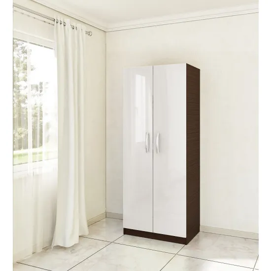 Dulap Bafimob ШХ-80 (80 cm), Mokka/Bianco-bej Luciu