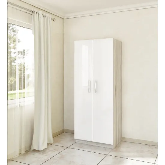 Dulap Bafimob ШХ-80 (80 cm), Corton Stejar/Alb Luciu