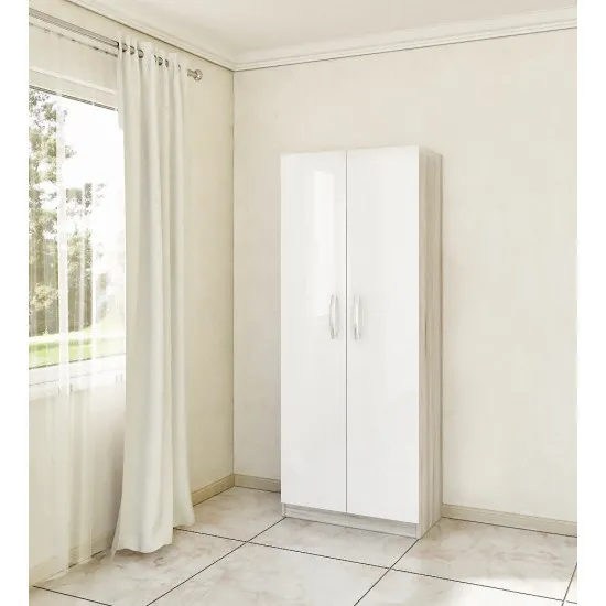 Penal Bafimob PX-80 (80 cm), Corton Stejar/Alb Luciu