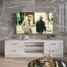 Comoda TV Bafimob ТVХ-150 (150 cm), Corton Stejar/Alb Luciu