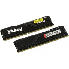Модуль памяти [2] DIMM 16 ГБ Kingston FURY Beast KF436C17BBK2/16 (3600 МГц)