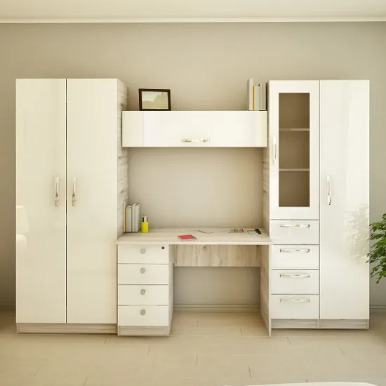 Living Bafimob Iliusa X Maxi (280 cm), Corton Stejar/Alb Luciu