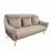 Canapea dreaptă Decoprim Gloriosa 3,, Light Brown