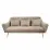 Canapea dreaptă Decoprim Gloriosa 3,, Light Brown