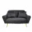 Диван прямой Decoprim Gloriosa 2,, Black