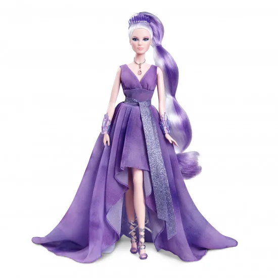Barbie GTJ96 Papusa Crystal Fantasy Amethyst, 35 cm