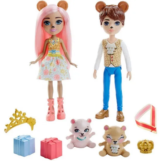 Mattel Enchantimals GYJ07 Игровой набор Королевская семья медведей